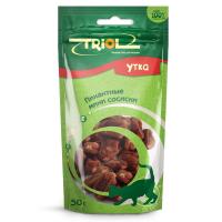 Triol лакомство для взрослых кошек всех пород, мини-сосиски из утки