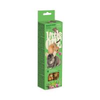 Little One_sticks_guinea pigs_meadow grass_face