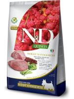 Farmina N&D Quinoa корм для собак мелких пород, беззерновой, контроль веса, ягненок с киноа
