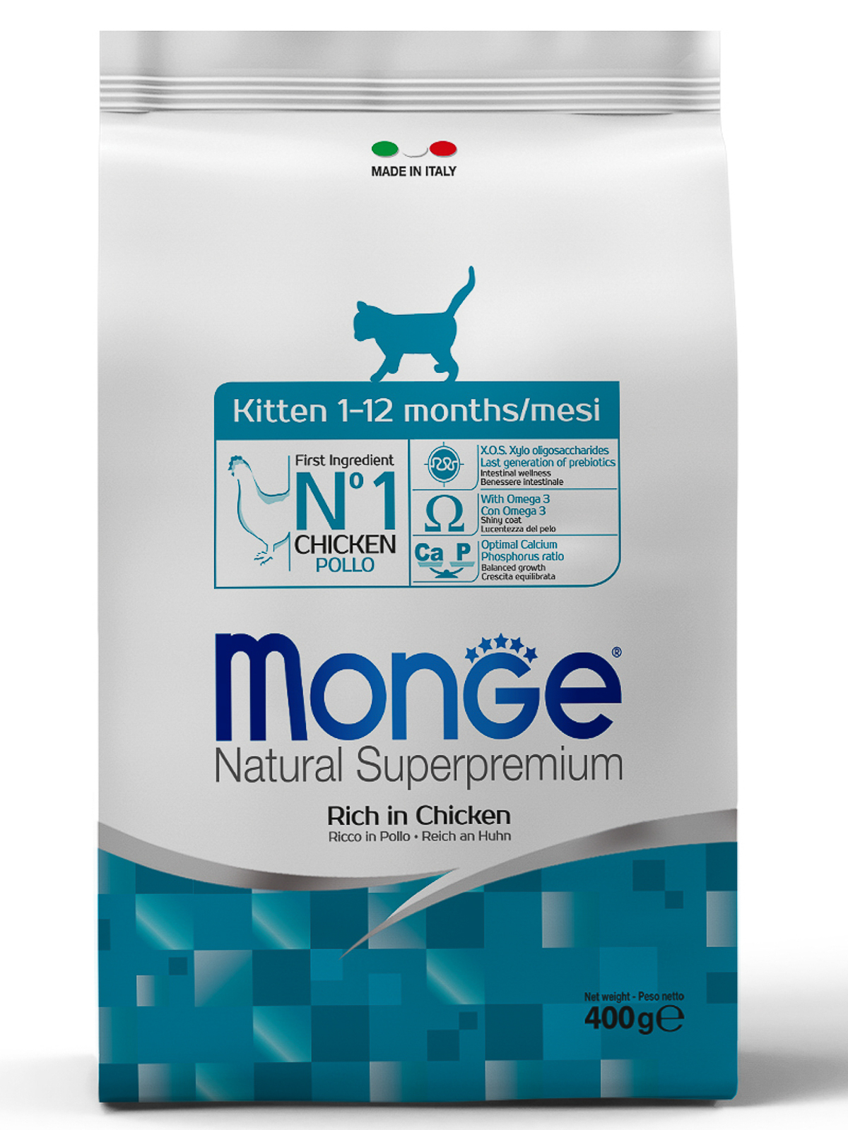 Monge Cat Kitten корм для котят всех пород, курица (400 гр)