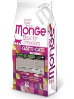 Monge Cat BWild Grain Free корм для взрослых кошек крупных пород, беззерновой, мясо буйвола
