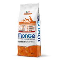 Monge Dog Speciality Line Monoprotein корм для щенков всех пород, из утки с рисом и картофелем 12 кг