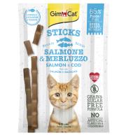 400174 GIMCAT STICKS SALMON & COD 4 PCS.
