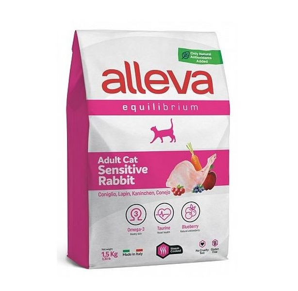 Alleva Equilibrium Sensitive корм для кошек, с кроликом