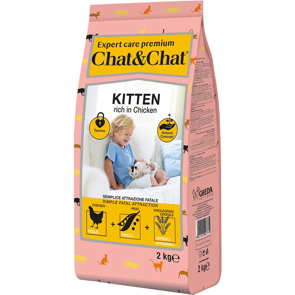 014.007772 (Chat&Chat Expert Care Premium Сухой корм с курицей для котят (2кг)