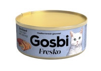 Gosbi Fresko влажный корм для стерилизованных взрослых кошек всех пород, тунец и креветки