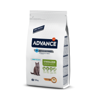 Advance корм для стерилизованных кошек всех пород до 3 лет, курица и рис