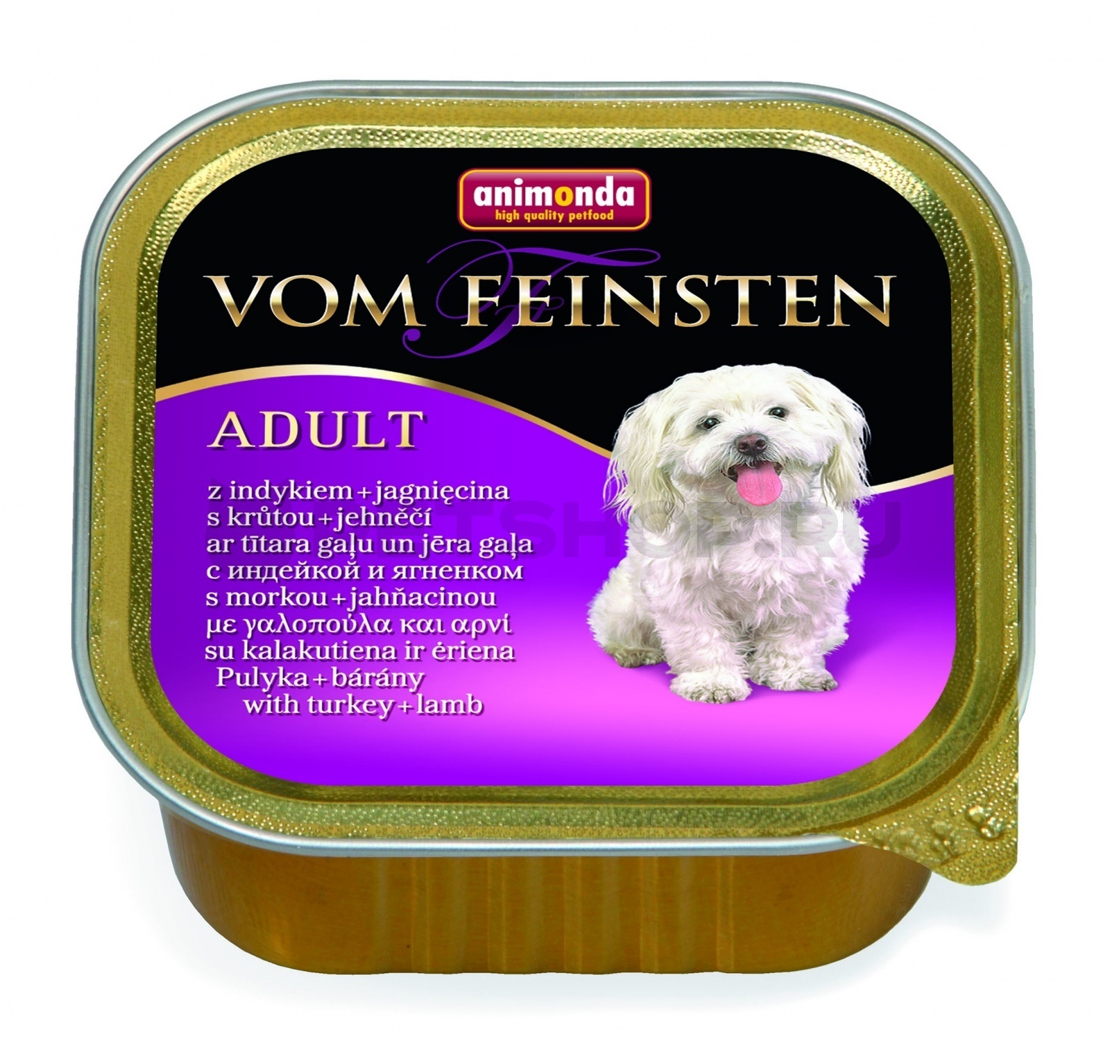 Animonda Vom Feinsten Classic  для собак c индейкой и ягненком в ламистере