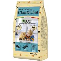 014.607712 (Chat&Chat Expert Premium Сухой корм со вкусом тунца и горохом для взрослых кошек (900г)