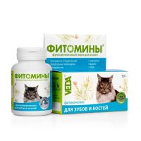 Веда Фитомины для зубов и костей кошек