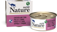 137.6.2512    PRIME NATURE жб 85гр в бульоне Курица с тунцом дкошек (уп24)