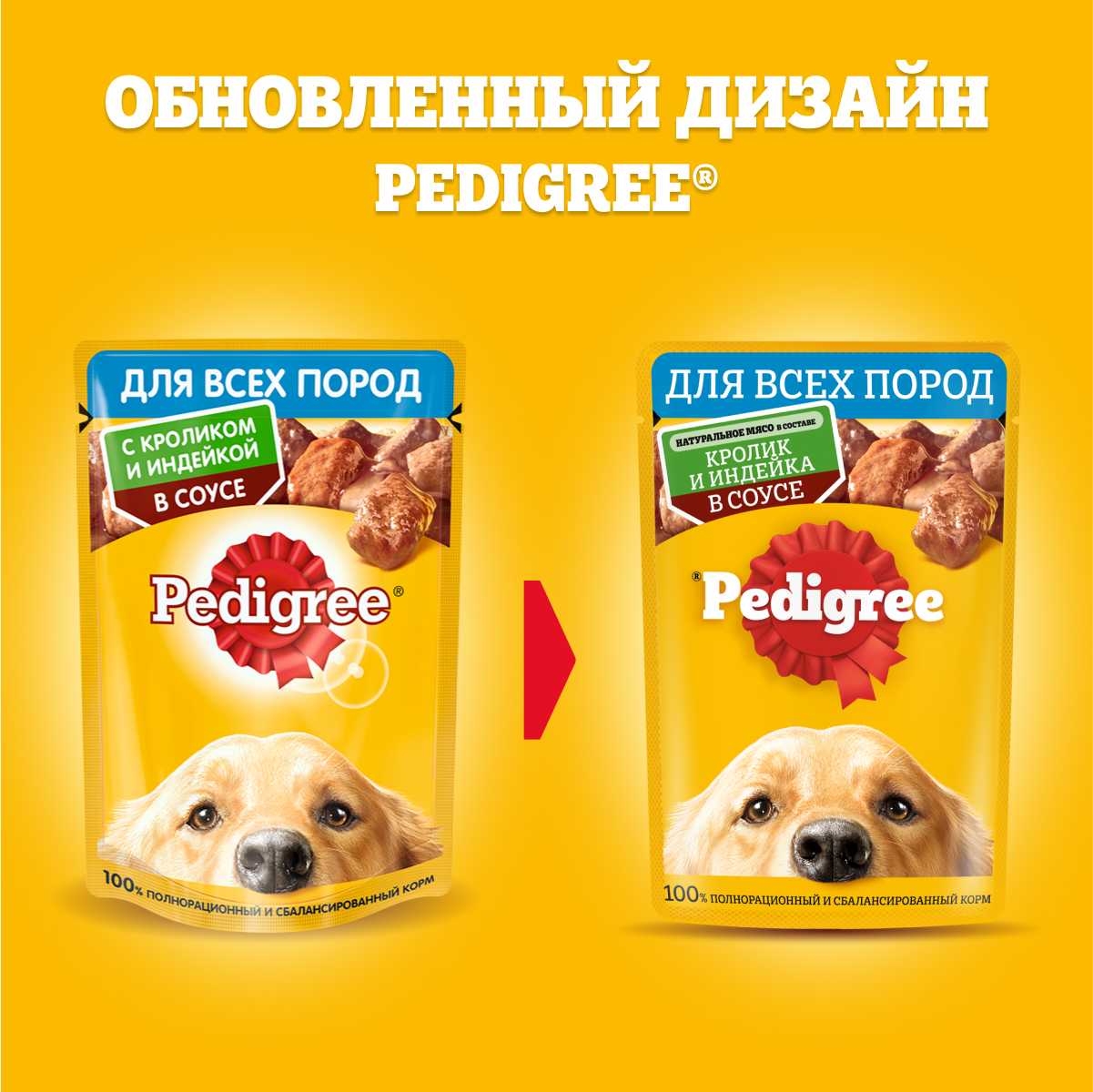 Влажный, для всех, кролик и индейка