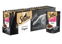 Sheba Pleasure влажный корм для взрослых кошек всех пород, говядина и кролик (24шт в уп)