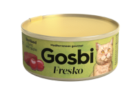 Gosbi Fresko влажный корм для стерилизованных взрослых кошек всех пород, тунец и яблоко