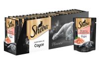 Sheba Pleasure влажный корм для взрослых кошек всех пород, форель и креветки (24шт в уп)