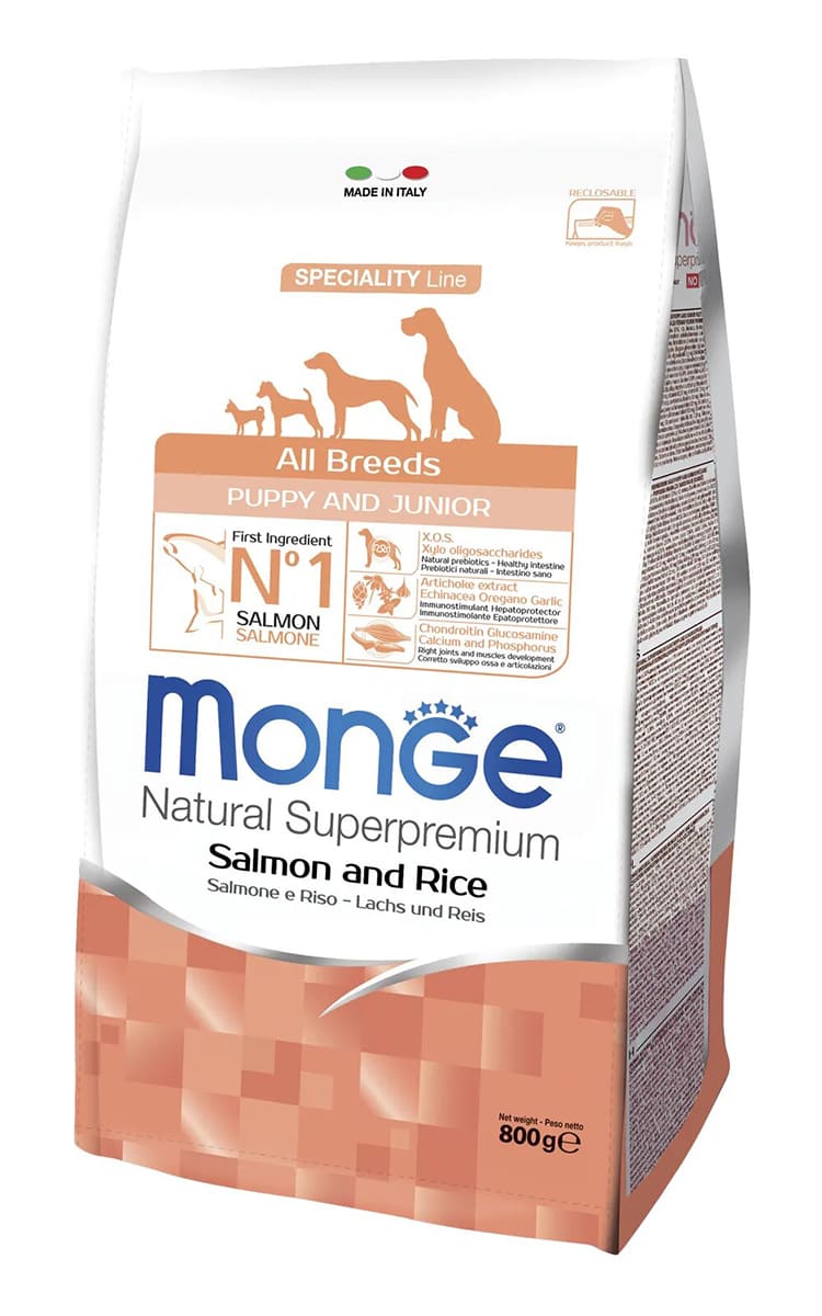Monge Dog Speciality Puppy&Junior лосось 0,8