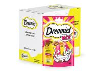 Dreamies лакомство для кошек, подушечки, с говядиной и сыром (6шт в уп)