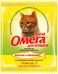 Омега Neo витамины для взрослых кошек 