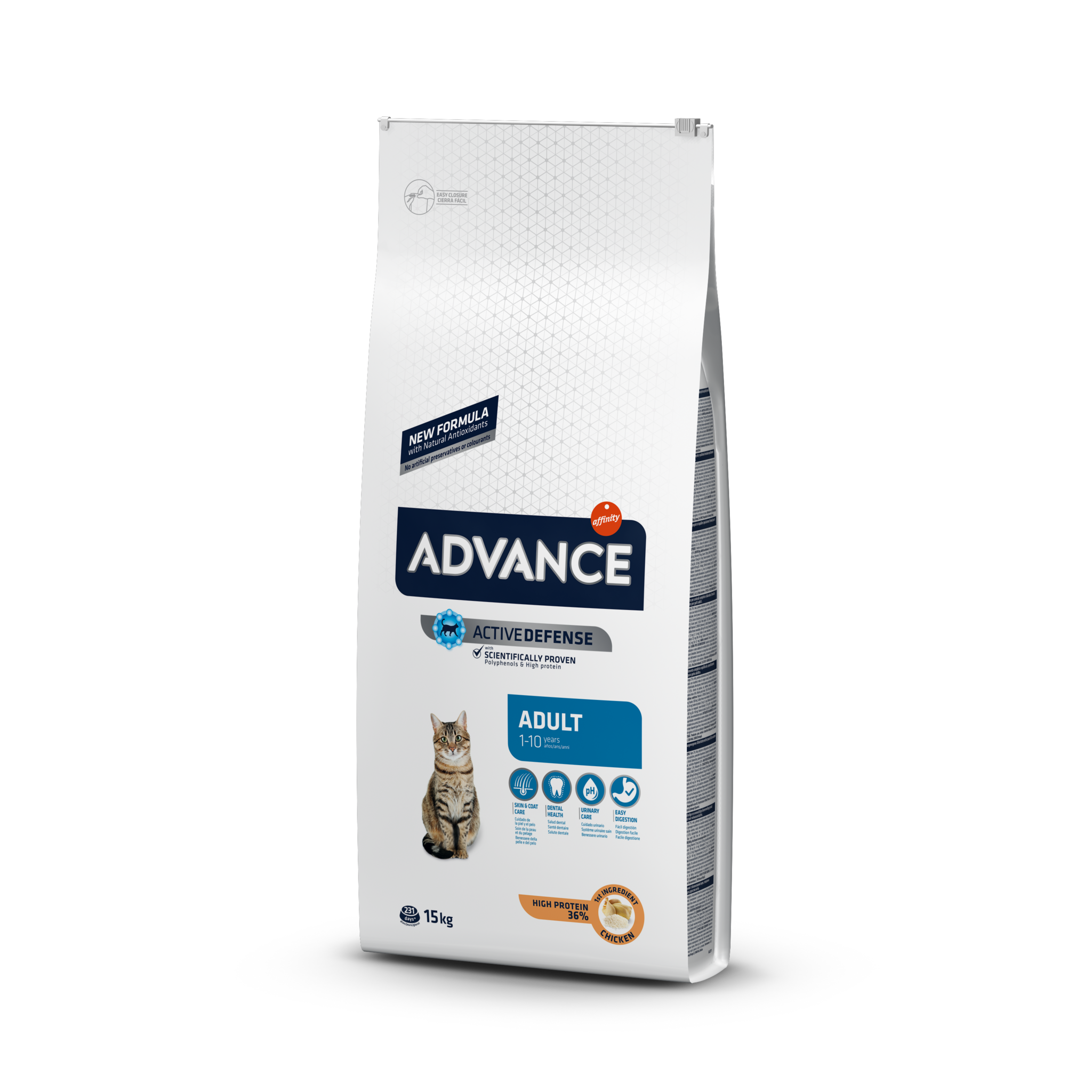 Advance корм для взрослых кошек всех пород, курица и рис