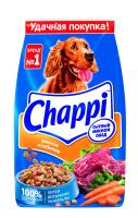 Chappi корм для взрослых собак всех пород, мясо с овощами и травами