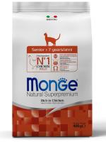 Monge Cat Senior корм для пожилых кошек всех пород, курица