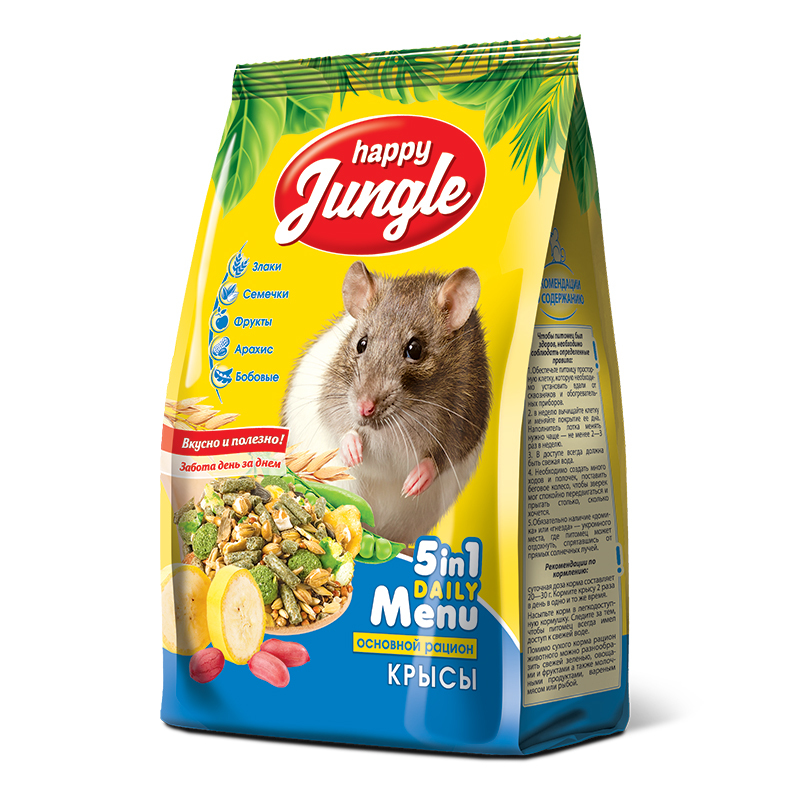 Happy Jungle корм для декоративных крыс