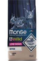 Monge Cat BWild Low Grain Kitten корм для котят, низкозерновой, мясо гуся