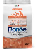 Monge Dog Speciality Puppy & Junior корм для щенков всех пород, лосось с рисом