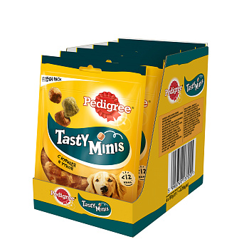 Pedigree лакомство для взрослых собак, ароматные кусочки с курицей